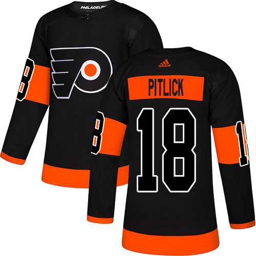 Adidas Philadelphia Flyers #18 Tyler Pitlick Black Alternate Authentic Stitched Youth NHL Jersey
